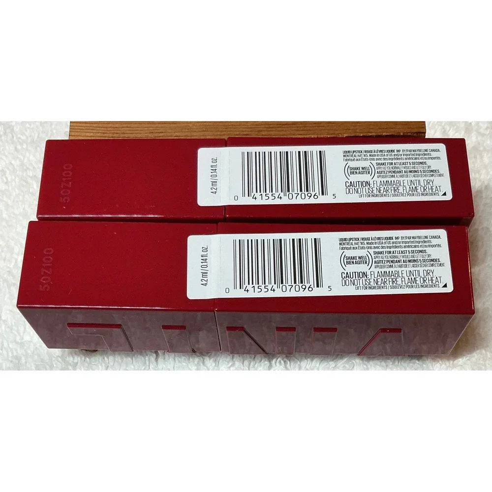 Maybelline SuperStay Vinyl Ink Liquid Lipstick 55 Royal 0.14 oz Lot of 2 New